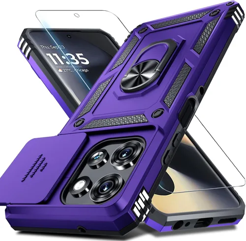 Vista 22 de Funda para Moto G Power 5G 2026/2025 Funda integrada para cámara deslizante negra