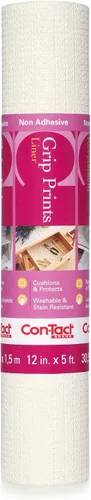 Vista 7 de Con-Tact Brand Grip Prints - Forro versátil y duradero no adhesivo antideslizante para cajones y gabinetes, 12 pulgadas por 5 pies en piedra
