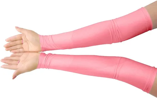 Vista 17 de Shinningstar Guantes largos de elastano elástico sin dedos sobre el codo para niñas y niños adultos