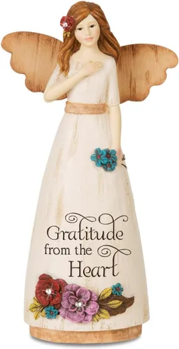 Vista 14 de Pavilion Gift Company Simple Spirits 41007 - Figura decorativa (7.5 pulgadas), color blanco, verde, bronceado