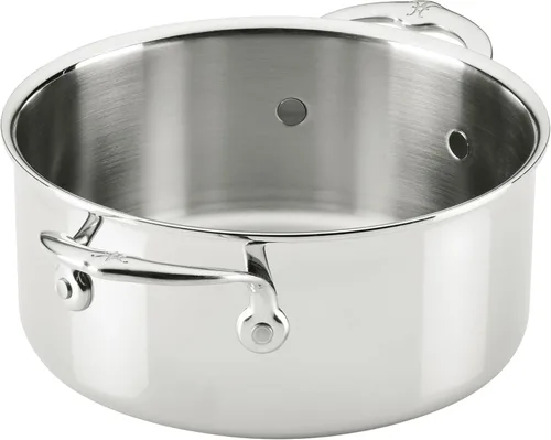 Vista 8 de Hestan ProBond Luxe Olla de sopa de 3 cuartos con tapa, acero inoxidable revestido profesional, construcción ProCore con revestimiento de tres