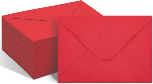 Vista 9 de 50 paquetes de sobres A7 para invitación, sobres negros de 5x7 con solapa en V, ideales para graduación, invitación, baby shower, boda y tarjetas