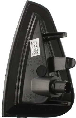 Vista 4 de ACK - Luz de marcador lateral para Dodge Charger 2006 2007 2008 2009 lado del pasajero CAPA Certificado DOT 4806218AD CH2551126C