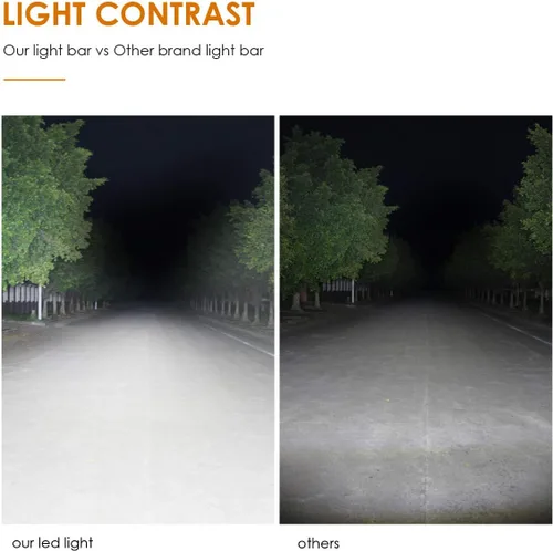 Vista 7 de Auxbeam Barra de luz LED de 4 pulgadas, 18 W, 18 W, haz de inundación, luz de conducción todoterreno para SUV, ATV, UTV, camiones, camionetas