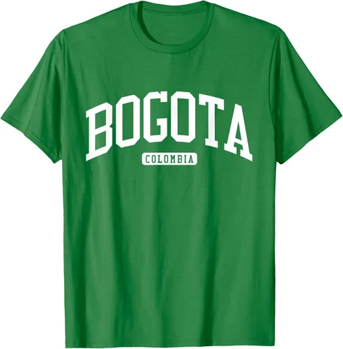 Vista 4 de Camiseta estilo universitario de Bogotá Colombia, Negro