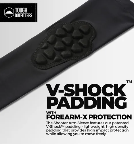 Vista 4 de Tough Outdoors Manga acolchada para el brazo, manga de codo acolchada, manga de brazo de baloncesto, manga para codo de voleibol, almohadilla