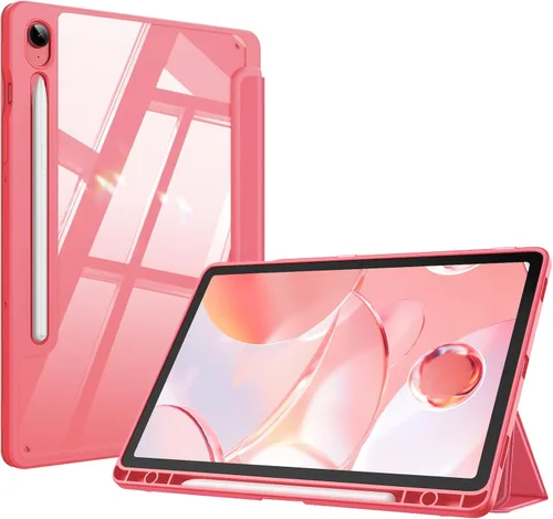 Vista 22 de Fintie Funda transparente para Samsung Galaxy Tab S10 Lite/S10 FE/S9 FE Negro