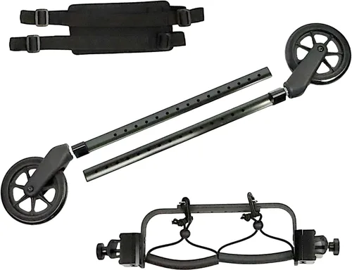 Vista 3 de Best Friend Mobility Pro Series - Silla de ruedas para perro con patas traseras, marco de fibra Hyperlight con ruedas de espuma todo terreno