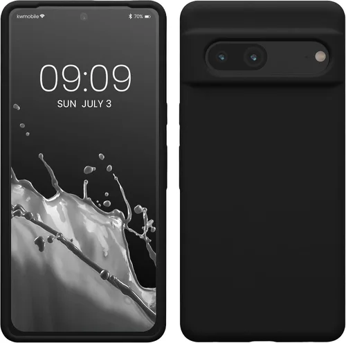 Vista 83 de kwmobile Funda compatible con Google Pixel 7 - Funda de silicona TPU con acabado suave - Piedra antigua