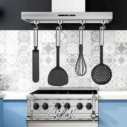 Vista 5 de SEDLAV Gancho magnético resistente para colgar en cocina, garaje, parrilla, crucero, lugar de trabajo y oficina, extra fuerte (6 unidades)
