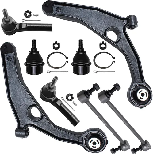 Vista 172 de Detroit Axle - Kit de brazos de control de extremo de 8 piezas para Toyota 2001-2003 Highlander 2002-2003 Camry Lexus ES300, 2 conjuntos de brazos