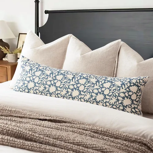 Vista 34 de Foindtower - Juego de 2 fundas de almohada decorativas con flores neutras estilo farmhouse, fundas de almohada boho para sofá, sofá cama