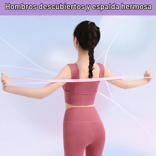 Vista 4 de Figura 8 bandas de resistencia con asas, bandas de brazo de silicona