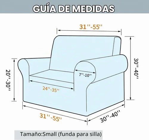 Vista 6 de LURKA Fundas elásticas para silla y sofá de 1 pieza, Fundas para sofá con protector elástico en la parte inferior para niños y perros