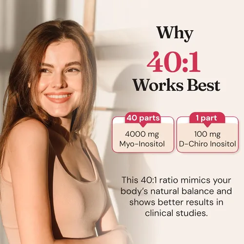 Vista 3 de CycleBloom 40:1 Myo-inositol & D-Chiro Inositol Powder – Suplemento Nac N-acetil cisteína, ubiquinol CoQ10 y remolacha – Balance hormonal