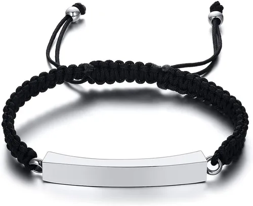 Vista 36 de Pulsera de urna personalizada para cenizas, recuerdos de joyería de cremación para mujeres y hombres, pulsera ajustable de cuerda tejida hecha a