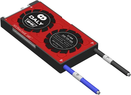 Vista 61 de DALY BMS 72V Li-ion 20S 30A Tablero de protección con cable de equilibrio de puerto común para panel solar autoconstruido, sistema de suministro