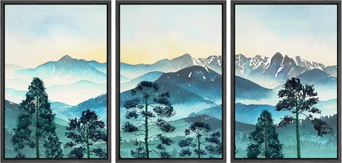 Vista 47 de MUDECOR Lienzo enmarcado para pared, juego de arte de ramo de flores de vida muerta de Marie Frosch, naturaleza, desierto, ilustración, arte