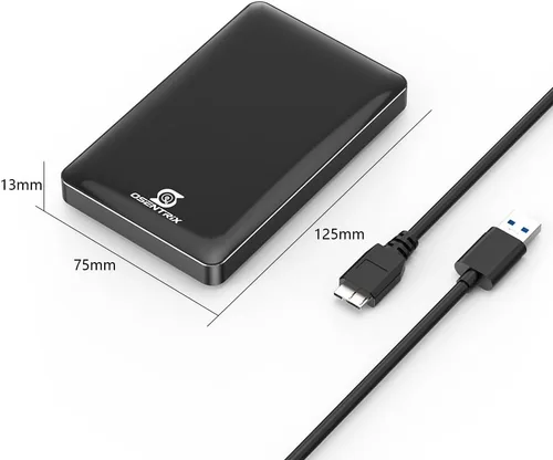 Vista 3 de O1-BK - Disco duro externo portátil USB 3.0 de 1 TB (para Windows, MacOS, Xbox, PS)