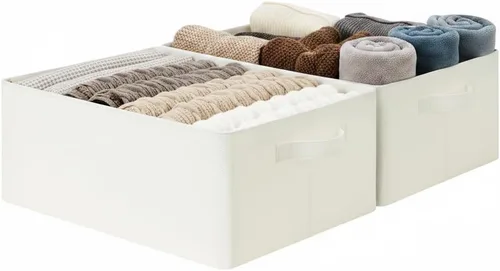 Vista 13 de GRANNY SAYS Contenedores de almacenamiento para armario, cesta de Beige