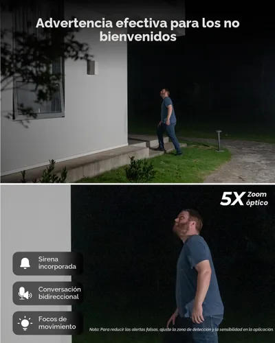 Vista 5 de REOLINK RLC-811A - Cámara de seguridad con cable IP PoE 4K - FoV de 123°, zoom óptico 5X para uso en exteriores, visión nocturna a color, detección