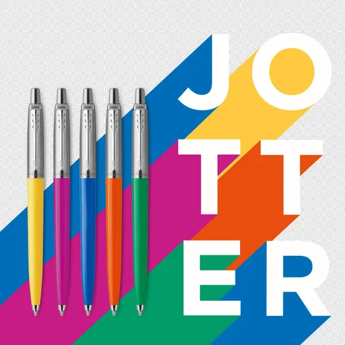 Vista 4 de Parker Jotter Originals - Colección de bolígrafos, acabado verde retro de los años 90, punta media, tinta negra, 1 unidad