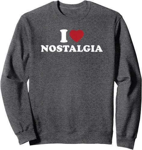 Vista 3 de I Love Nostalgia Retro Vintage 80s 90s Nostalgia Sweatshirt Negro