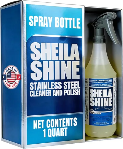 Vista 13 de Sheila Shine Limpiador y pulidor de acero inoxidable de 3 onzas – Limpia, pule y protege los aparatos de cocina, refrigeradores, fregaderos, hornos