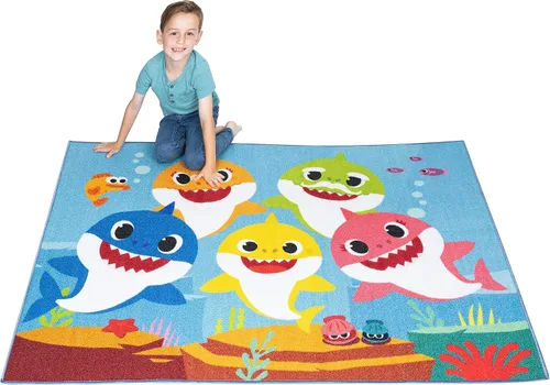Vista 15 de Franco Alfombra antideslizante para habitación de niños, 69 x 52 pulgadas, Batman