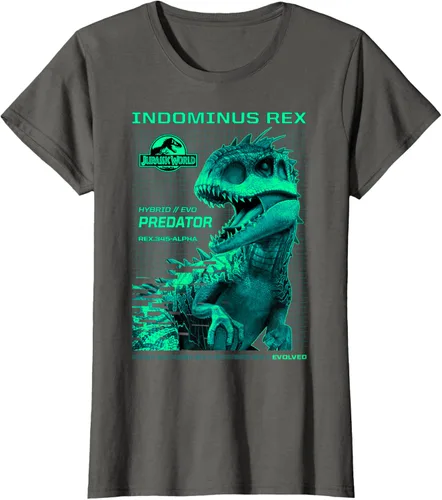 Vista 9 de Jurassic World Indominus Rex Hybrid Predator T-Shirt Small Negro