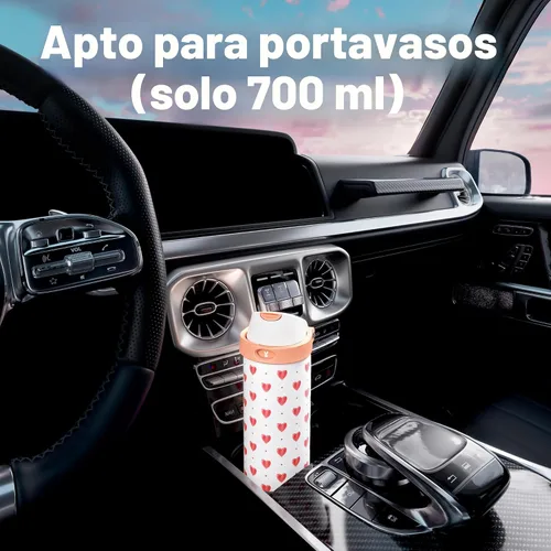 Vista 6 de Botella de agua de 24 onzas para el día de San Valentín: Botella de agua de acero inoxidable Meoky con popote y tapa de boquilla, a prueba de fugas