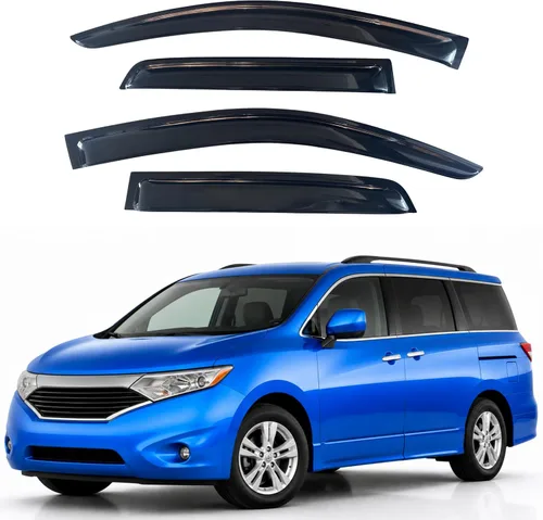 Vista 102 de Visera de ventana IG para Ford Focus Sedán y Hatchback 2012-2018, Protector de ventana lateral para lluvia y viento estilo Mugen, extra duradero