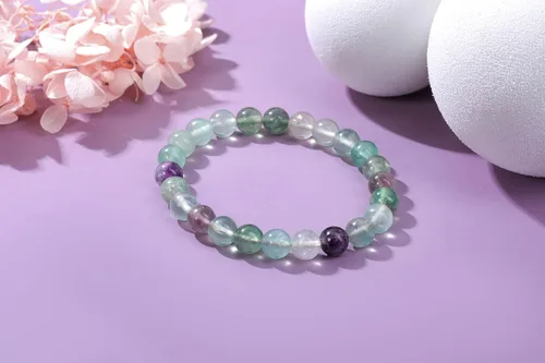 Vista 37 de Jovivi Pulsera elástica de cuentas redondas semipreciosas naturales – 0.315 pulgadas hecha a mano con cuentas de piedras preciosas curativas