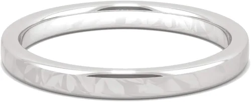 Vista 6 de Charles & Colvard - Anillo de boda redondo de oro blanco de 14 quilates de 0.047 in, 0.19 quilates de DEW por Charles & Colvard