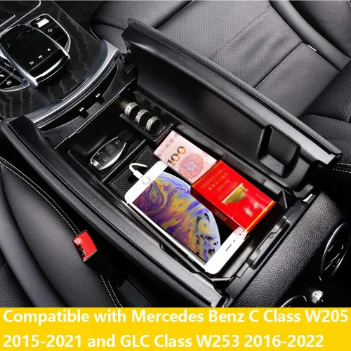 Vista 4 de Organizador de consola para Mercedes C/GLC W205/W253 2015-2022