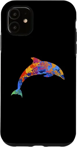Vista 5 de iPhone 15 Dolphin Lover - Linda funda de delfines de animales oceánicos