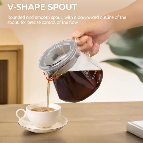 Vista 7 de Verter sobre cafetera 13.5 fl oz vidrio borosilicato goteo