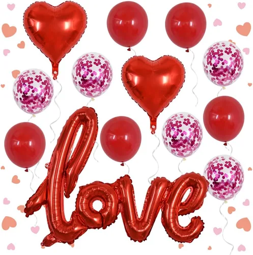 Vista 10 de Gran Banner de Globos de Oro de Lámina de Amor, Globos de Letras de Lámina de Mylar de 42 Pulgadas de Oro para Decoraciones de Boda, Día de San