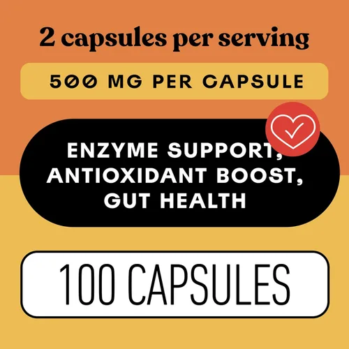 Vista 5 de CNP Papaya Enzyme Capsules 500mg - Papain, Digestive Support, Gut Aid