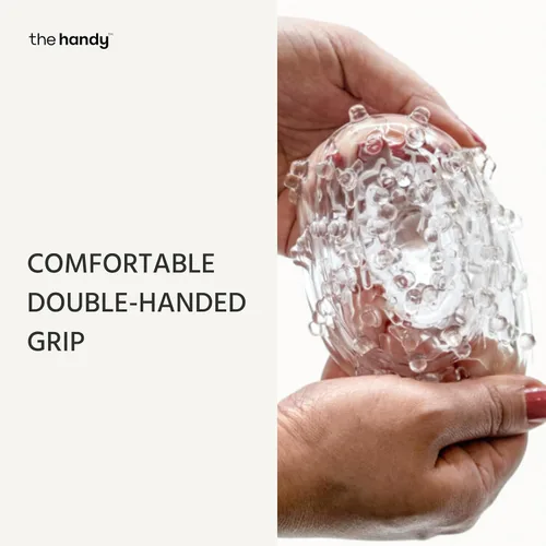 Vista 3 de La Funda Peniana Handy TrueGrip Gen 2 - Fundas de Masturbación Realistas de Extremo Cerrado, Masturbador Masculino Fácil de Limpiar, Juguetes