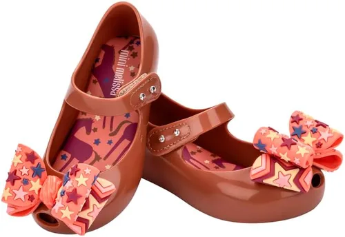 Vista 6 de mini melissa Ultragirl Wonderland Zapatos estilo bailarina para niños