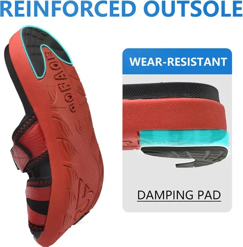Vista 6 de COFACE Sandalias de recuperación deportiva para hombre, fascitis plantar, suaves, ligeras, ortopédicas