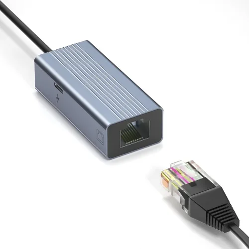 Vista 2 de Adaptador Lightning a Ethernet [certificado MFi de Apple], adaptador de red LAN Ethernet IVSHOWCO iPhone iPad a RJ45 con puerto de carga, alta