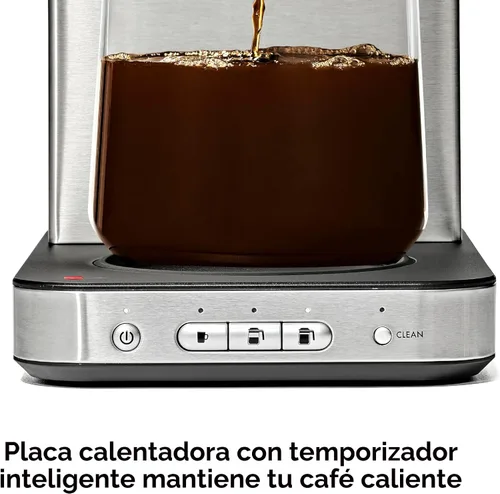 Vista 3 de OXO Brew - Cafetera de 8 tazas con función de porción única sin cápsulas y jarra de vidrio - Certificado SCA