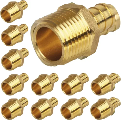 Vista 21 de Acoplamiento Pex de 1/2", Accesorios Pex, Accesorios de Engaste de Latón de Alta Resistencia para Tubos PEX con Construcción Resistente a Fugas