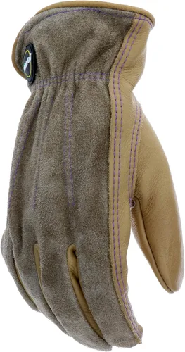 Vista 3 de Miracle-Gro MG86006 Aqua Armor - Guantes de palma de grano de vaca