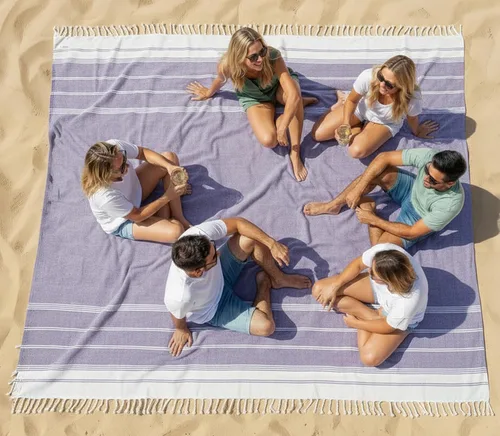 Vista 70 de LANE LINEN - Paquete de 4 toallas de playa de gran tamaño, toalla de piscina prelavada, extragrande, de secado rápido y sin arena, toalla de viaje