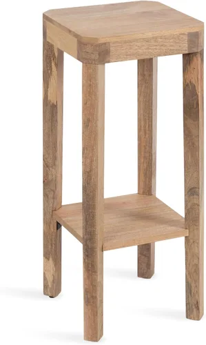 Vista 12 de Kate and Laurel Talcott Mid-Century - Mesa auxiliar rectangular de madera, 22 x 14 x 26 pulgadas, madera natural, mesa auxiliar decorativa