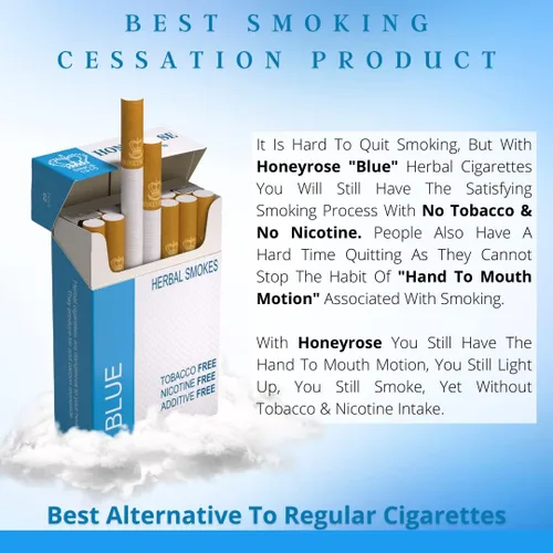 Vista 4 de Honeyrose BLUE - Cigarrillos de hierbas sin tabaco ni nicotina