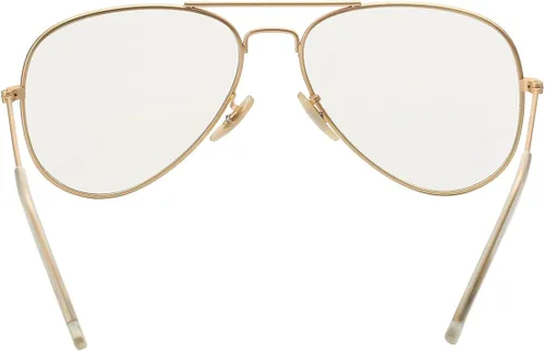 Vista 4 de COASION clásico sin receta aviador gafas claro lente metal marco gafas para hombres mujeres